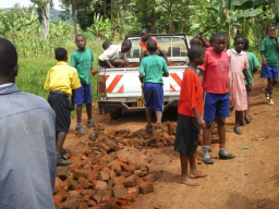 Pupils helping the local community